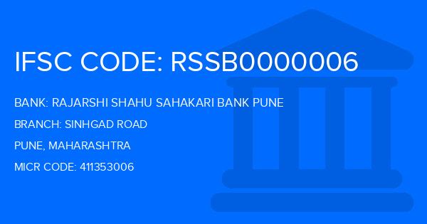 Rajarshi Shahu Sahakari Bank Pune Sinhgad Road Branch IFSC Code