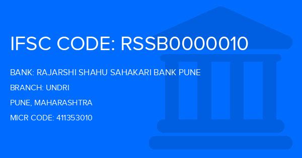 Rajarshi Shahu Sahakari Bank Pune Undri Branch IFSC Code