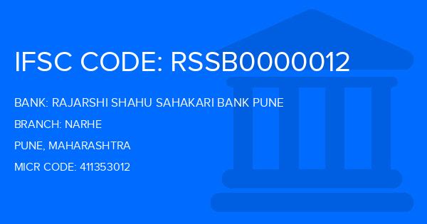 Rajarshi Shahu Sahakari Bank Pune Narhe Branch IFSC Code