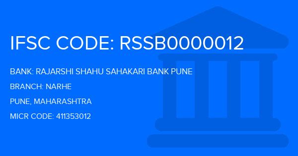 Rajarshi Shahu Sahakari Bank Pune Narhe Branch IFSC Code