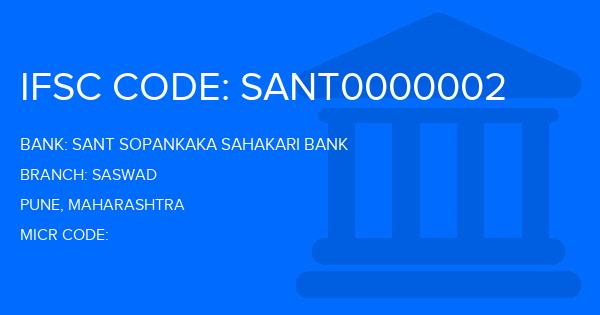 Sant Sopankaka Sahakari Bank Saswad Branch IFSC Code