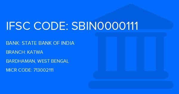 State Bank Of India (SBI) Katwa Branch IFSC Code
