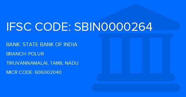 State Bank Of India (SBI) Polur Branch IFSC Code