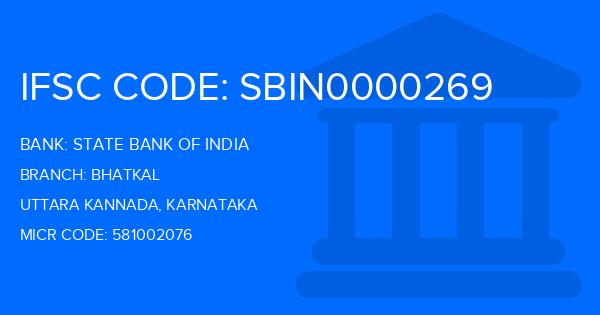 State Bank Of India (SBI) Bhatkal Branch IFSC Code