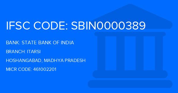 State Bank Of India (SBI) Itarsi Branch IFSC Code