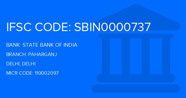 State Bank Of India (SBI) Paharganj Branch IFSC Code