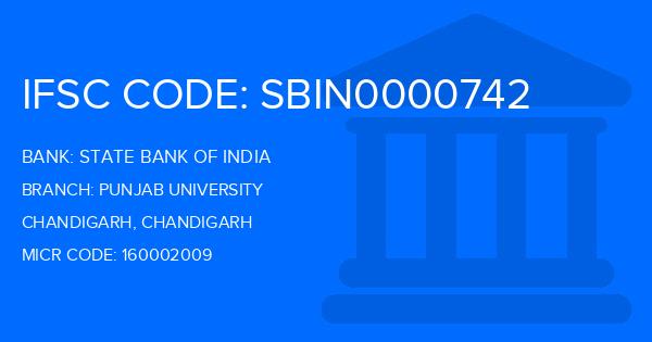 State Bank Of India (SBI) Punjab University Branch IFSC Code