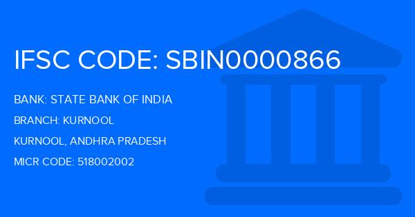 State Bank Of India (SBI) Kurnool Branch IFSC Code