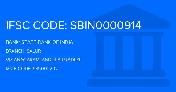 State Bank Of India (SBI) Salur Branch IFSC Code