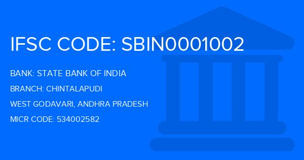 State Bank Of India (SBI) Chintalapudi Branch IFSC Code