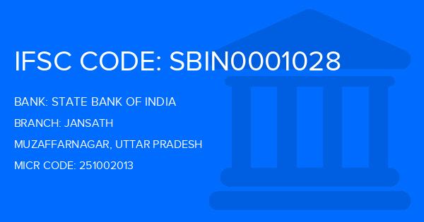 State Bank Of India (SBI) Jansath Branch IFSC Code
