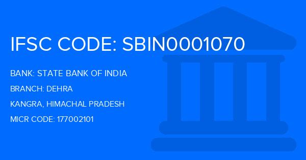 State Bank Of India (SBI) Dehra Branch IFSC Code