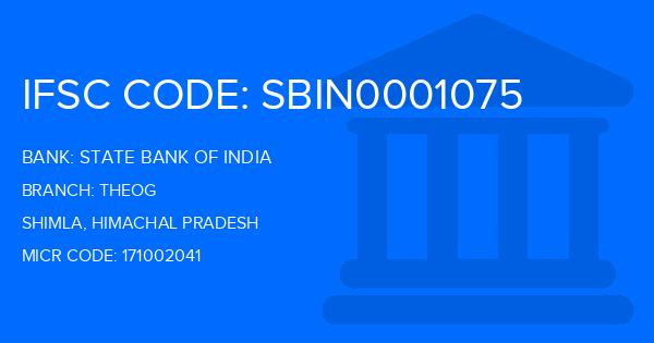 State Bank Of India (SBI) Theog Branch IFSC Code