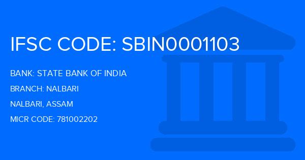 State Bank Of India (SBI) Nalbari Branch IFSC Code