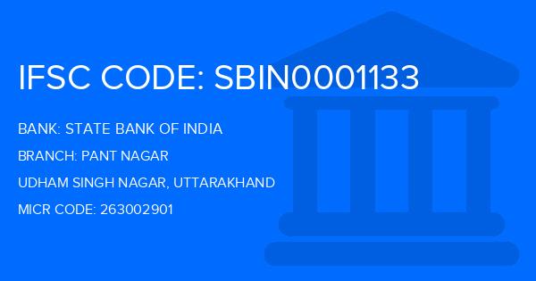 State Bank Of India (SBI) Pant Nagar Branch IFSC Code