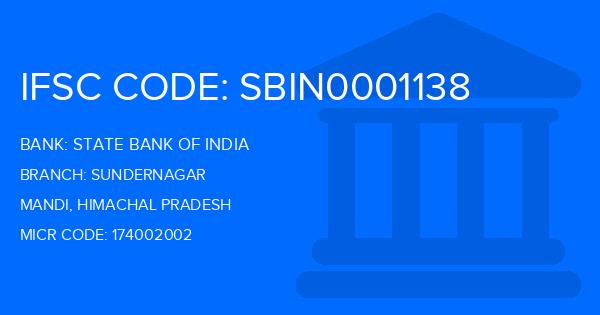 State Bank Of India (SBI) Sundernagar Branch IFSC Code