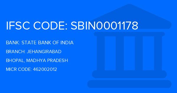 State Bank Of India (SBI) Jehangirabad Branch IFSC Code