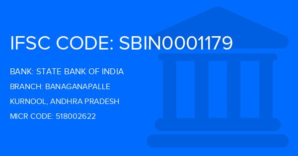 State Bank Of India (SBI) Banaganapalle Branch IFSC Code