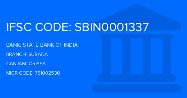 State Bank Of India (SBI) Surada Branch IFSC Code