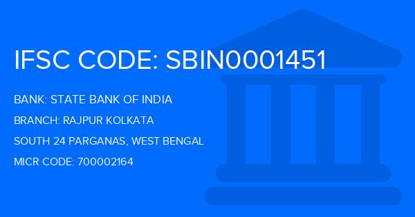 State Bank Of India (SBI) Rajpur Kolkata Branch IFSC Code