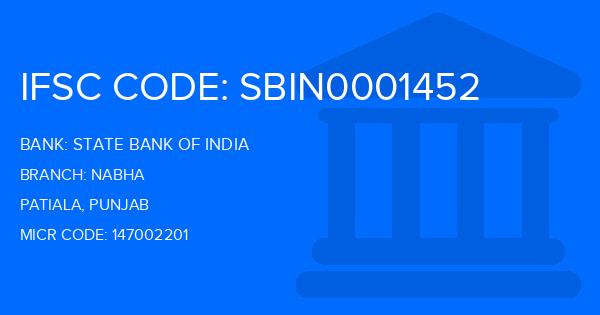 State Bank Of India (SBI) Nabha Branch IFSC Code