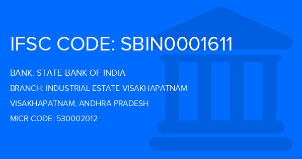 State Bank Of India (SBI) Industrial Estate Visakhapatnam Branch IFSC Code