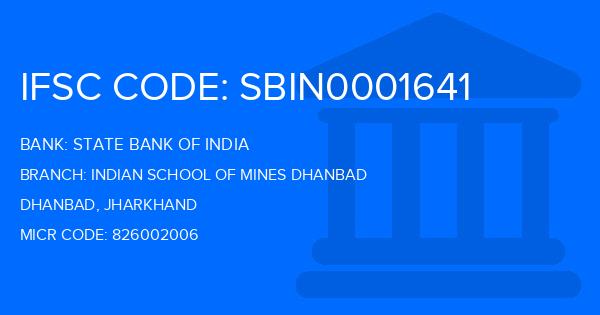 State Bank Of India (SBI) Indian School Of Mines Dhanbad Branch IFSC Code