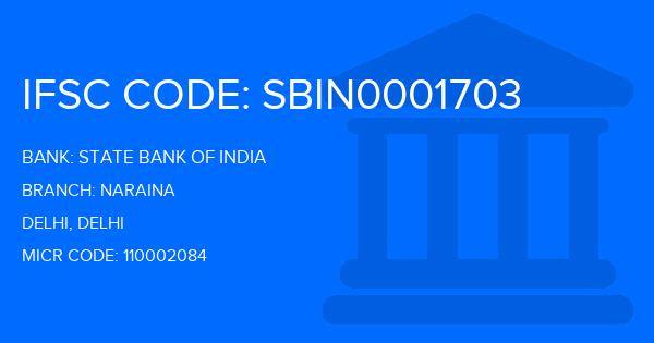 State Bank Of India (SBI) Naraina Branch IFSC Code