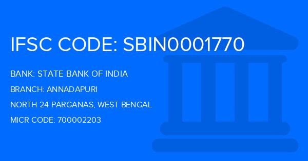 State Bank Of India (SBI) Annadapuri Branch IFSC Code