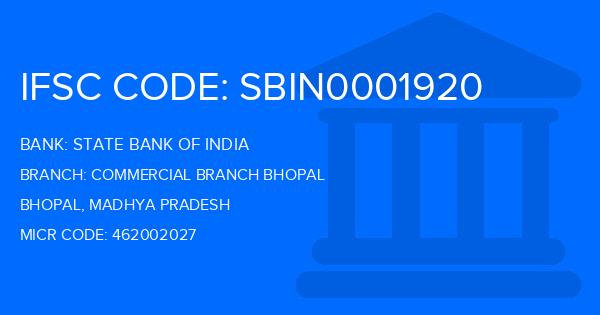 State Bank Of India (SBI) Commercial Branch Bhopal Branch IFSC Code
