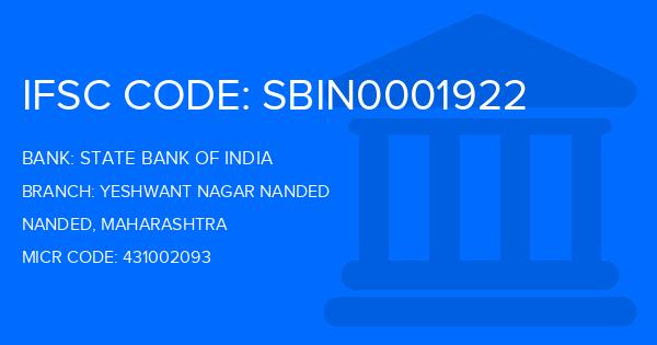 State Bank Of India (SBI) Yeshwant Nagar Nanded Branch IFSC Code