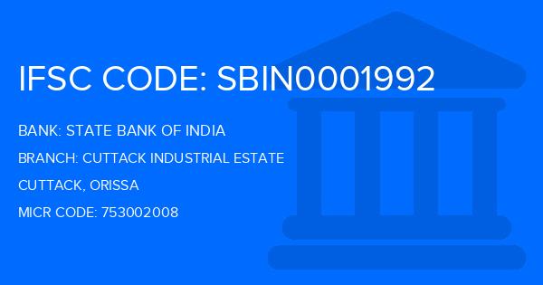 State Bank Of India (SBI) Cuttack Industrial Estate Branch IFSC Code