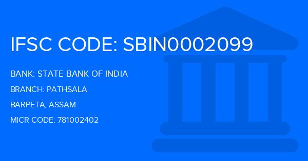 State Bank Of India (SBI) Pathsala Branch IFSC Code