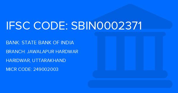 State Bank Of India (SBI) Jawalapur Hardwar Branch IFSC Code