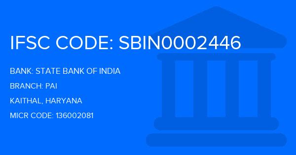 State Bank Of India (SBI) Pai Branch IFSC Code