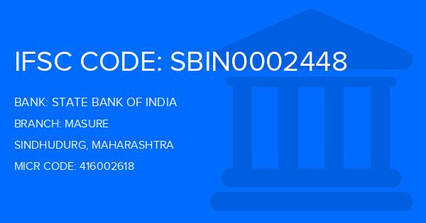 State Bank Of India (SBI) Masure Branch IFSC Code