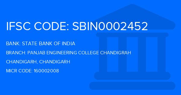 State Bank Of India (SBI) Panjab Engineering College Chandigrah Branch IFSC Code