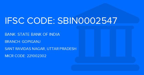 State Bank Of India (SBI) Gopiganj Branch IFSC Code