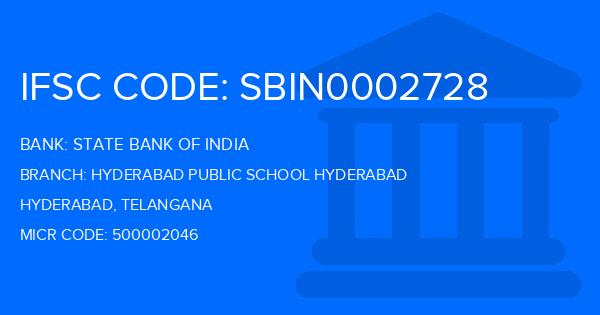 State Bank Of India (SBI) Hyderabad Public School Hyderabad Branch IFSC Code