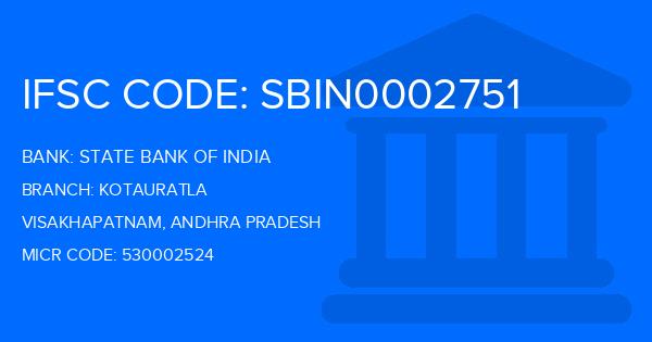 State Bank Of India (SBI) Kotauratla Branch IFSC Code