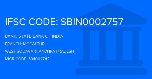 State Bank Of India (SBI) Mogaltur Branch IFSC Code