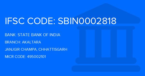 State Bank Of India (SBI) Akaltara Branch IFSC Code
