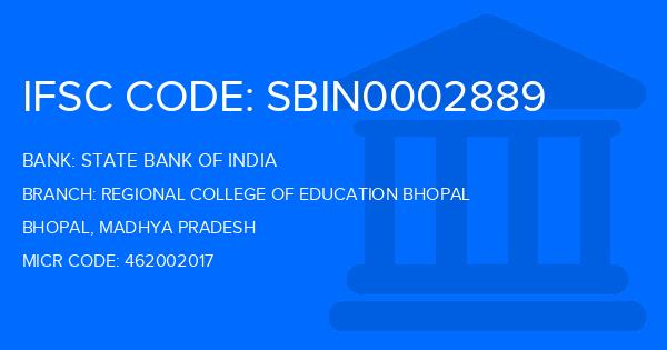 State Bank Of India (SBI) Regional College Of Education Bhopal Branch IFSC Code