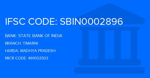 State Bank Of India (SBI) Timarni Branch IFSC Code