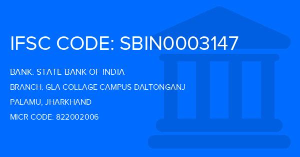 State Bank Of India (SBI) Gla Collage Campus Daltonganj Branch IFSC Code