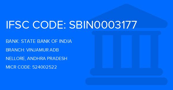 State Bank Of India (SBI) Vinjamur Adb Branch IFSC Code