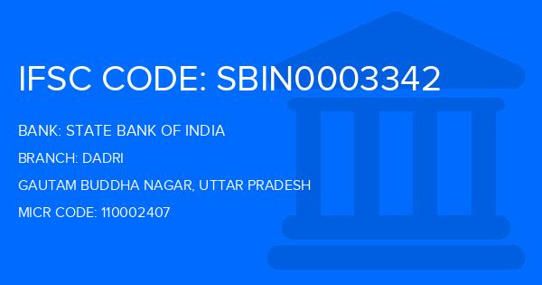 State Bank Of India (SBI) Dadri Branch IFSC Code