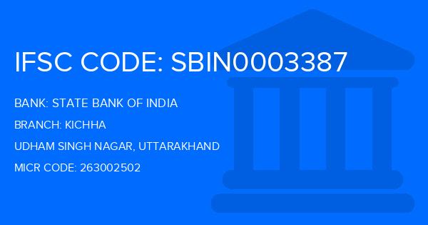 State Bank Of India (SBI) Kichha Branch IFSC Code