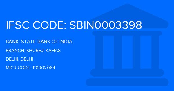 State Bank Of India (SBI) Khureji Kahas Branch IFSC Code