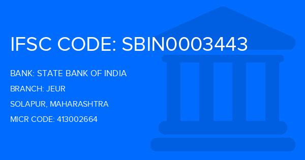 State Bank Of India (SBI) Jeur Branch IFSC Code